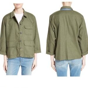 THE GREAT. Olive Green Jacket